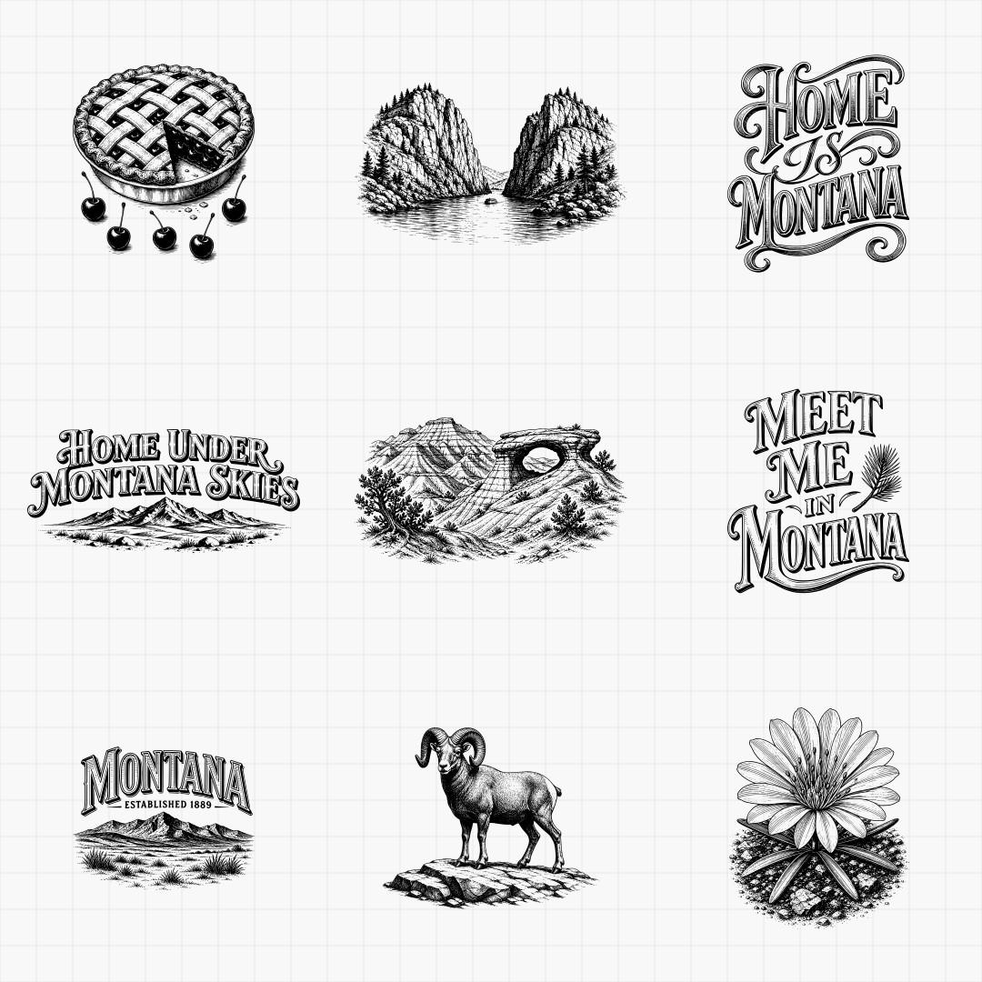 Montana State Pride & Travel Designs - Thumbnail 2