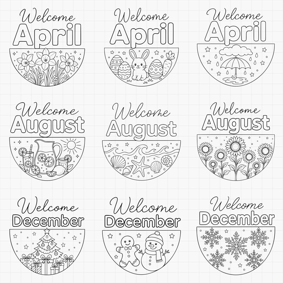 Monthly Welcome Signs - Thumbnail 2
