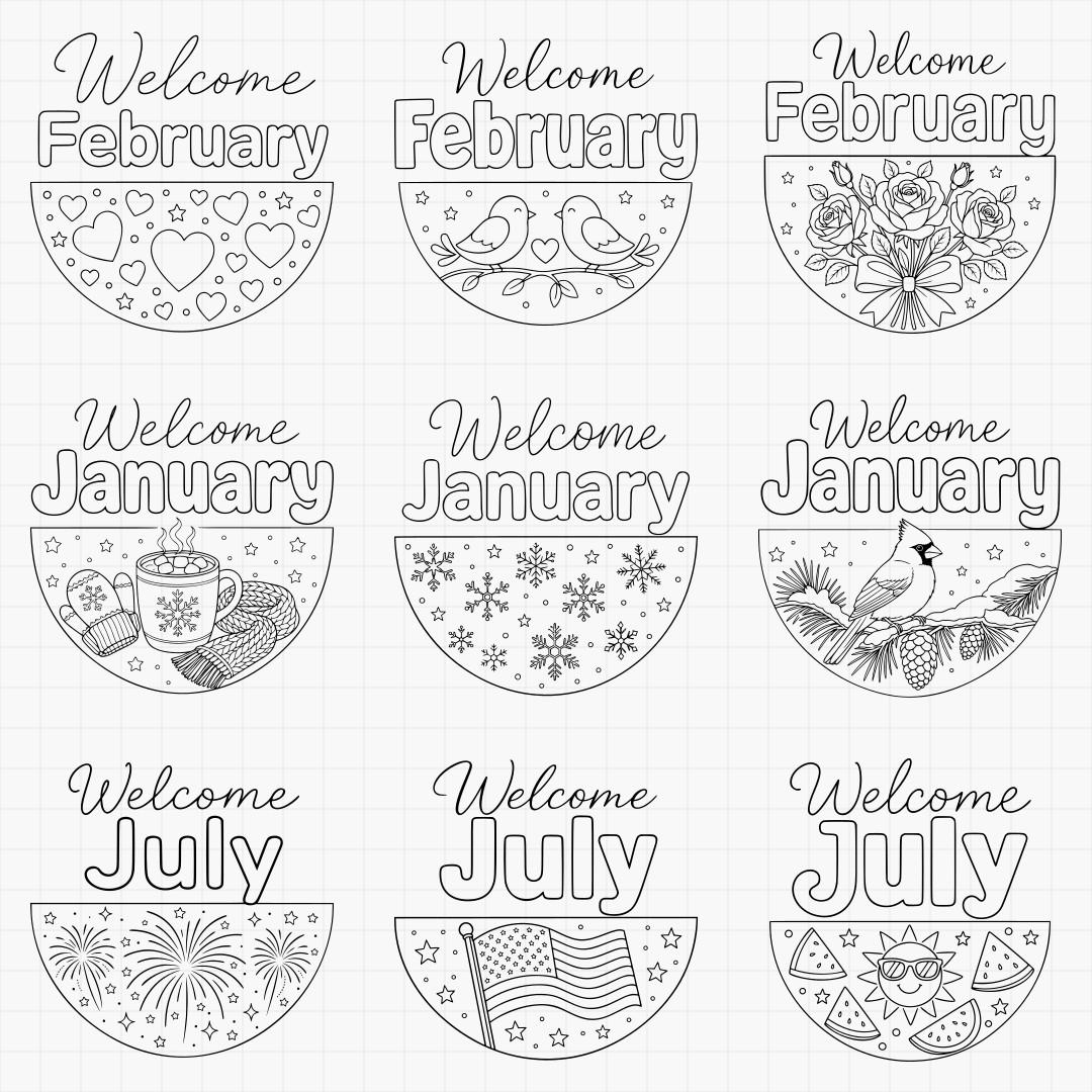 Monthly Welcome Signs - Thumbnail 3