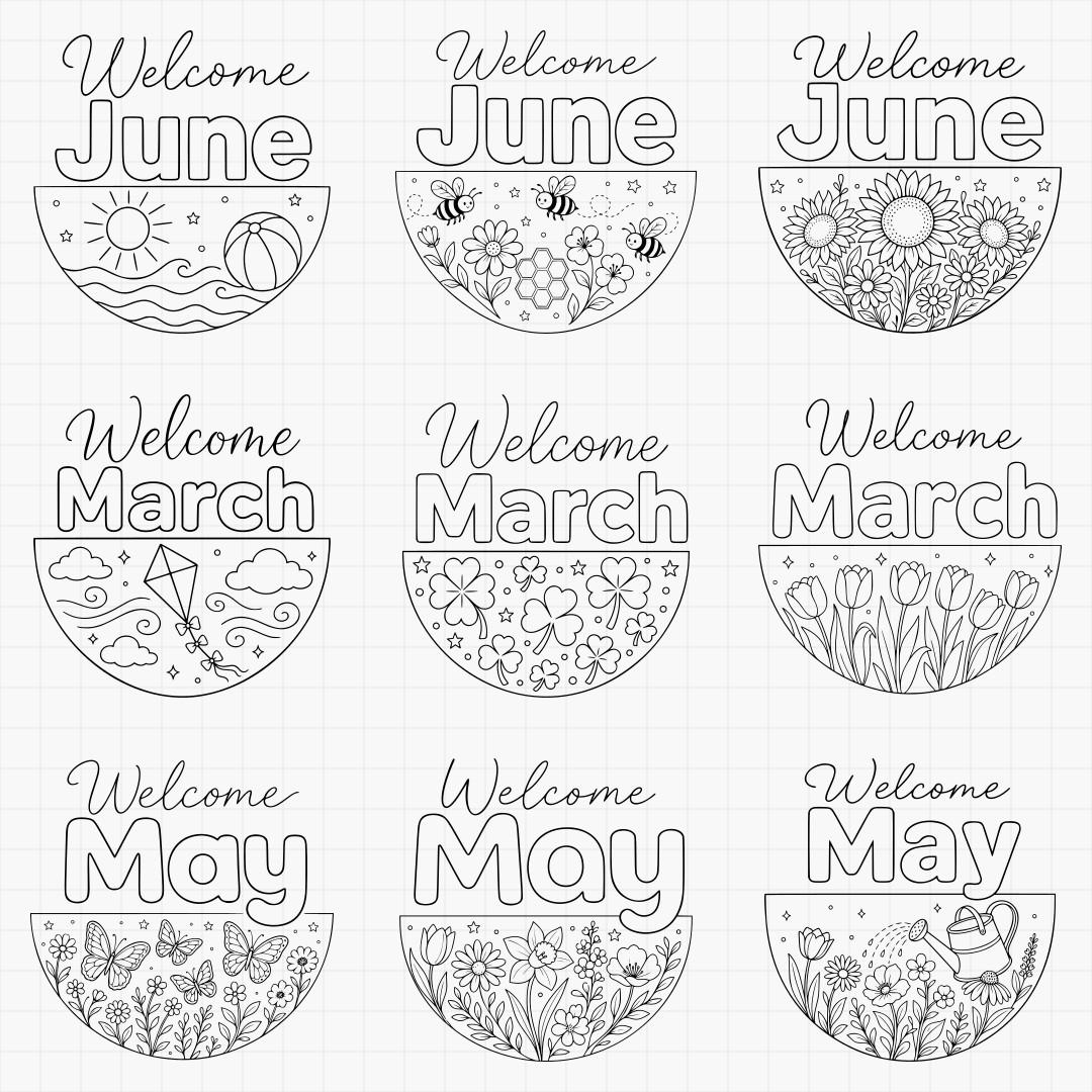 Monthly Welcome Signs - Thumbnail 4
