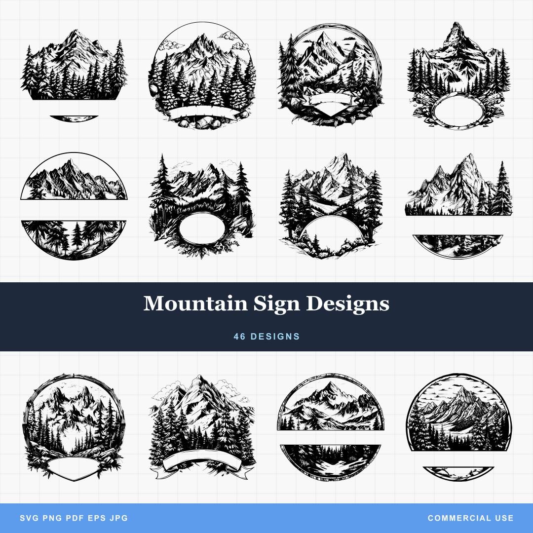 Mountain Sign Designs