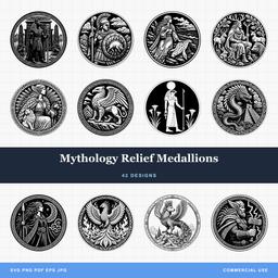 Mythology Relief Medallions
