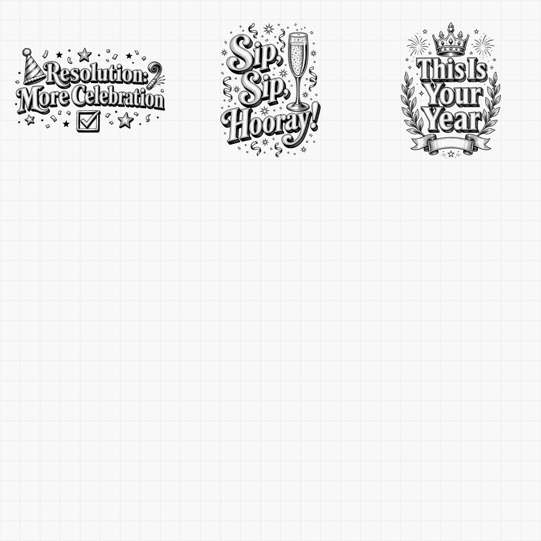 New Year's Cutting Board Sayings - Thumbnail 5