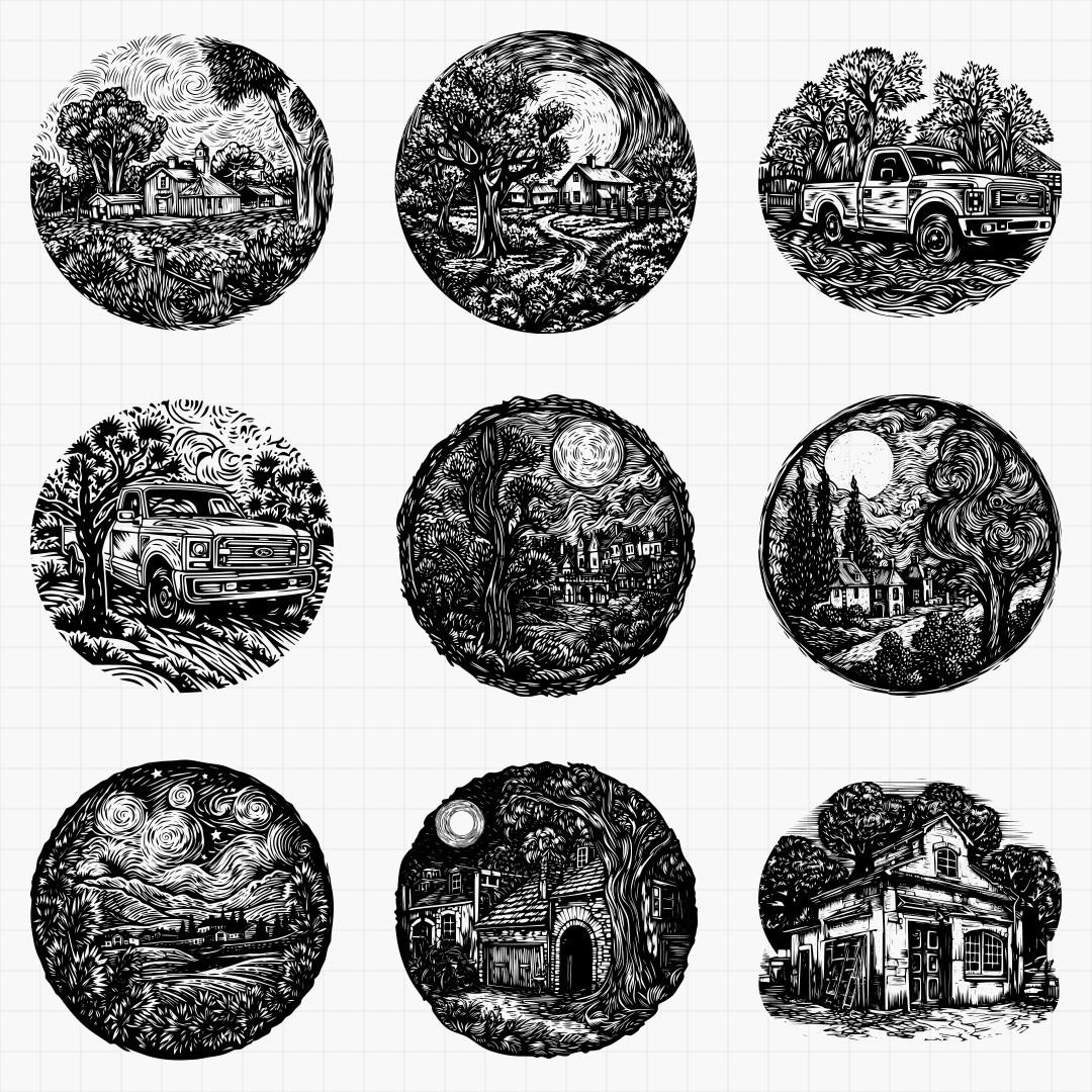 Rural Scene Designs - Thumbnail 3