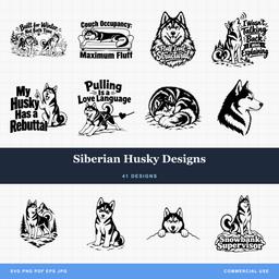 Siberian Husky Designs