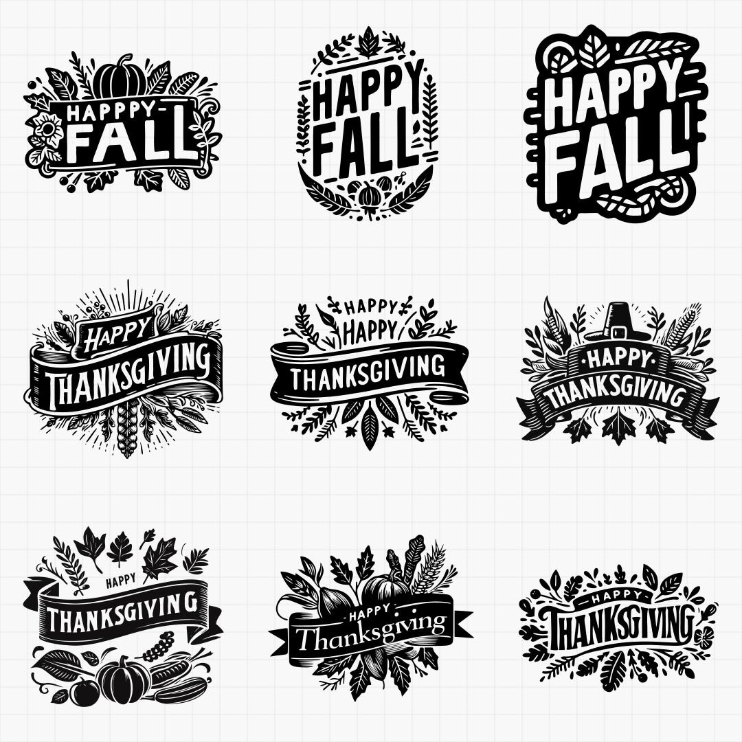 Thanksgiving And Fall Design Pack - Thumbnail 5