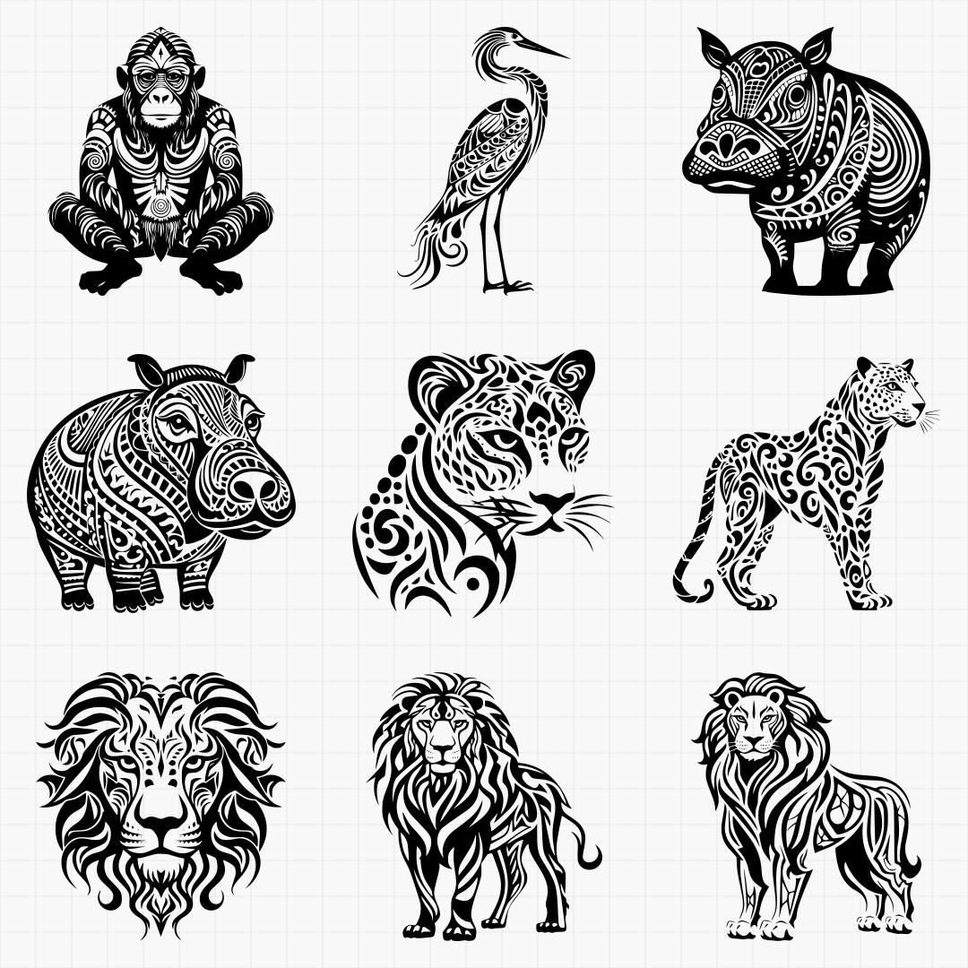 Tribal African Animal Pack - Thumbnail 3
