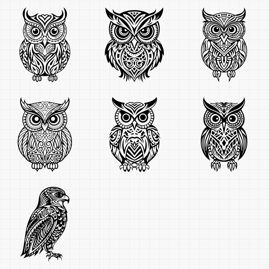 Tribal Birds Of Prey Design Pack - Thumbnail 4