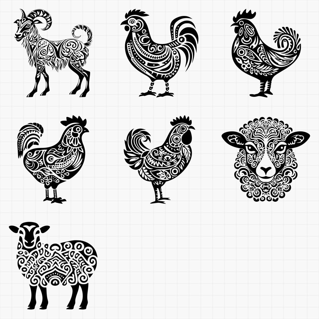 Tribal Farm Animal Pack - Thumbnail 4