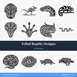 Tribal Reptile Designs