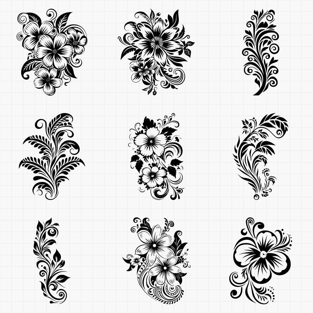 Tribal Tree And Flower Pack 1 - Thumbnail 2