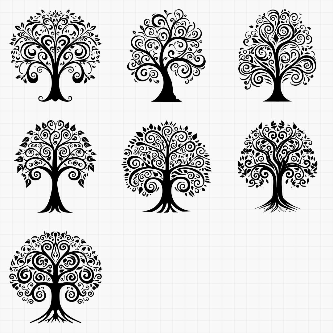 Tribal Tree And Flower Pack 1 - Thumbnail 4