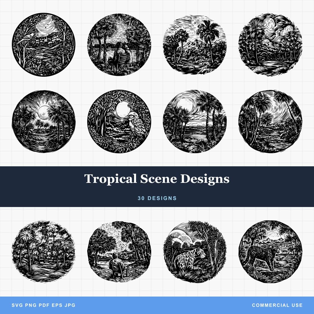 Tropical Scene Designs