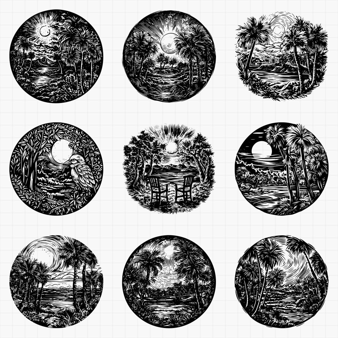 Tropical Scene Designs - Thumbnail 3