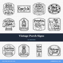 Vintage Porch Signs