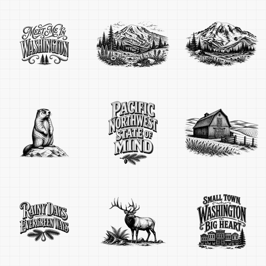 Washington State Pride & Travel Designs - Thumbnail 3