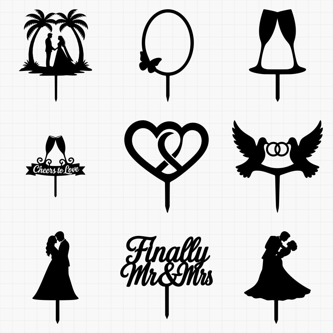 Wedding Cake Topper Designs - Thumbnail 2