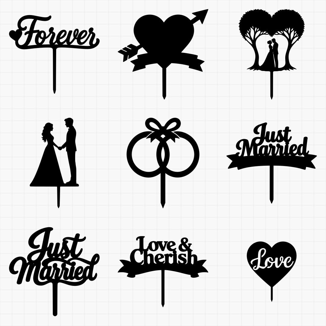 Wedding Cake Topper Designs - Thumbnail 3