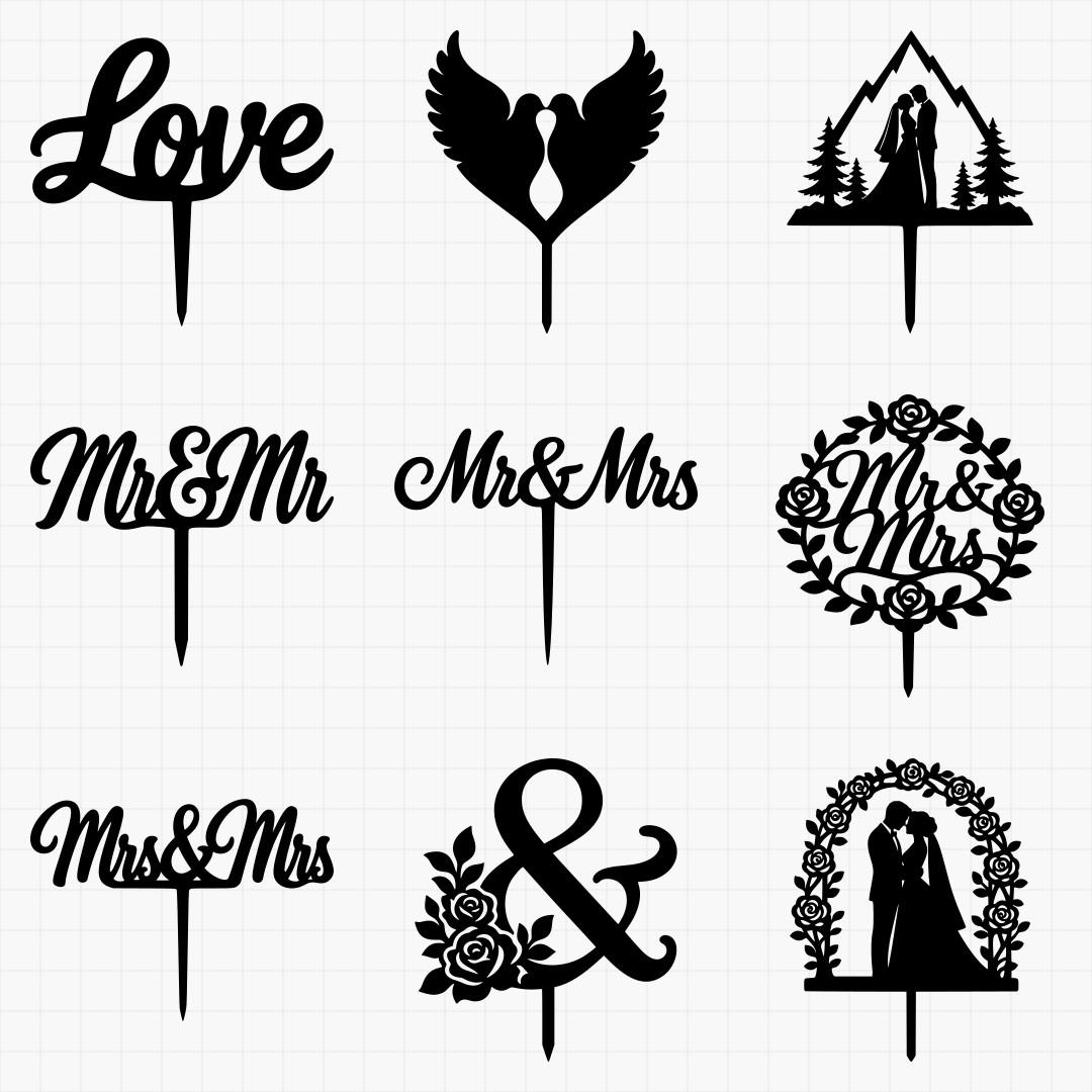 Wedding Cake Topper Designs - Thumbnail 4