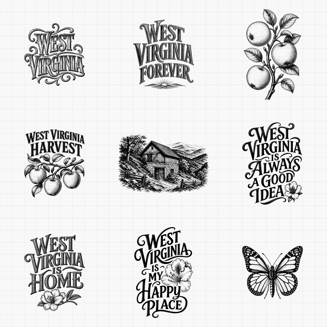 West Virginia State Pride & Travel Designs - Thumbnail 4