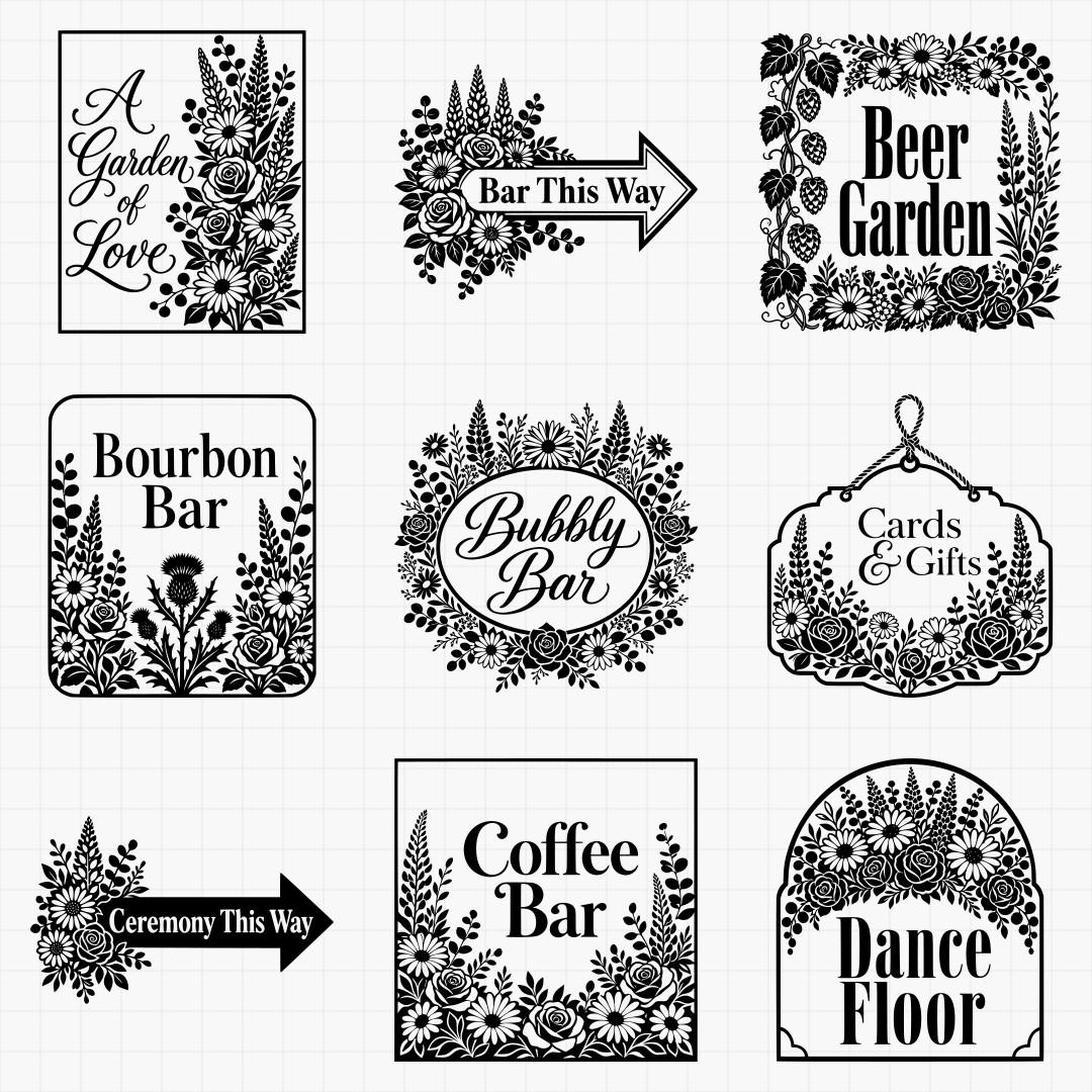 Wildflower Wedding Signs - Thumbnail 2