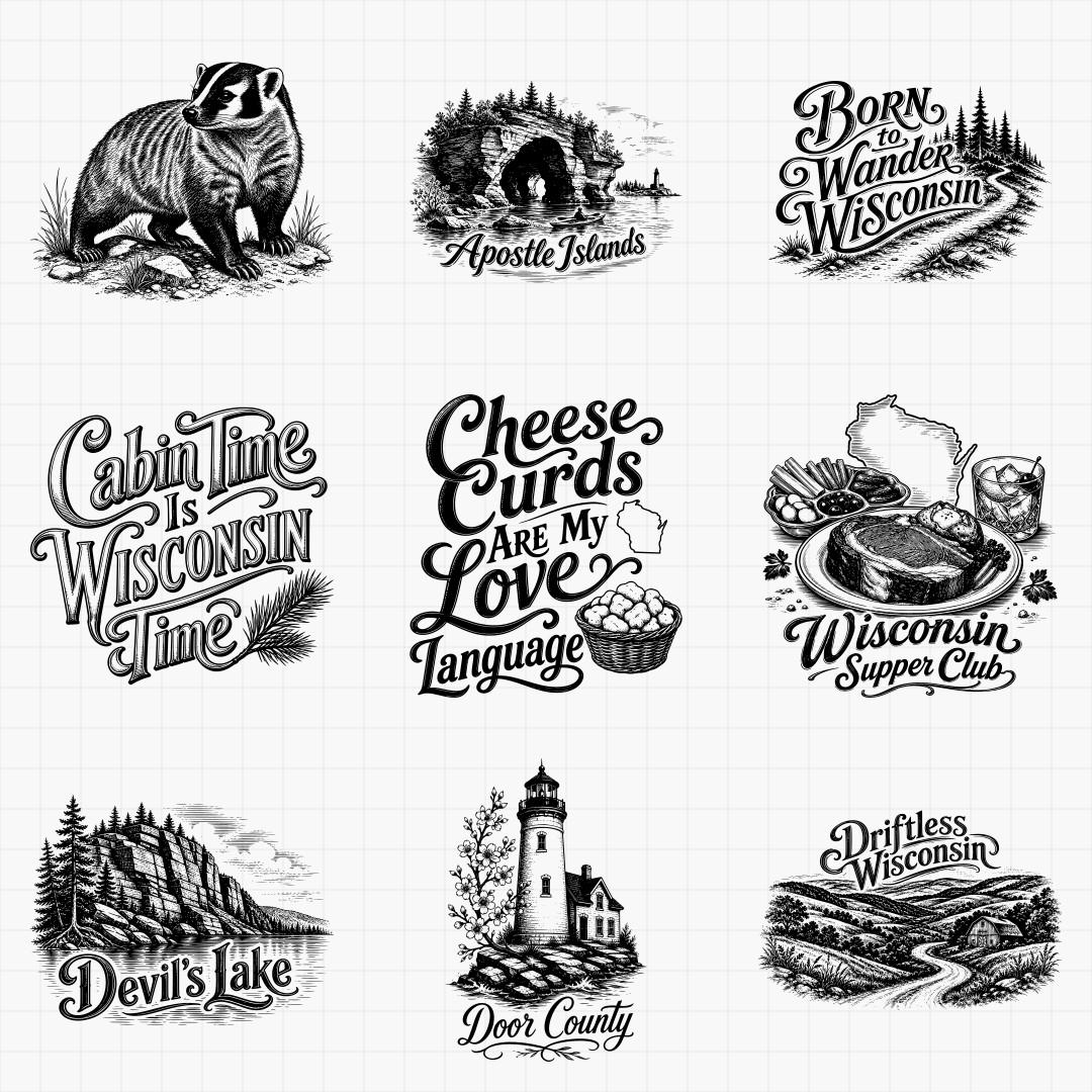 Wisconsin State Pride & Travel Designs - Thumbnail 2