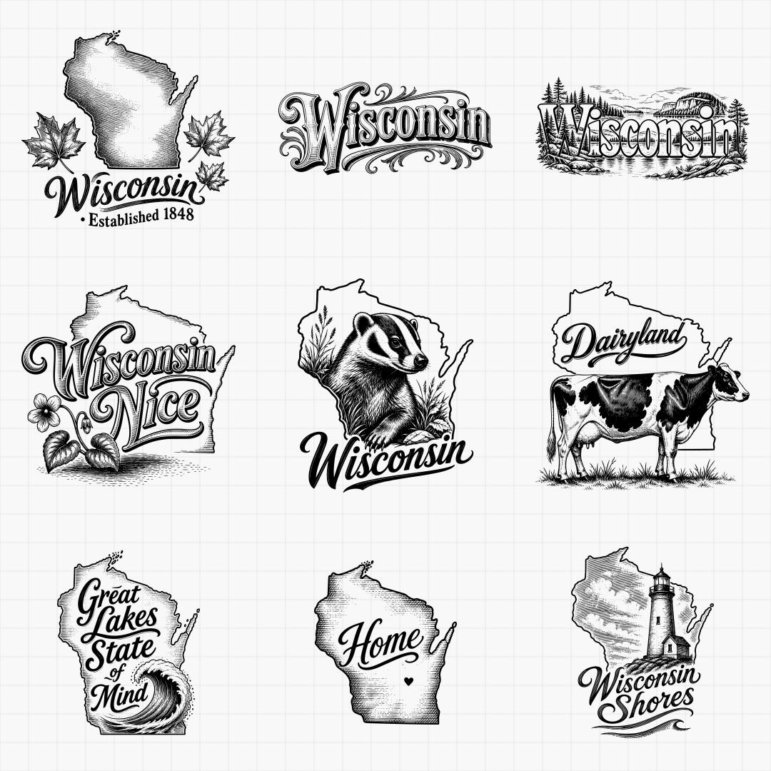 Wisconsin State Pride & Travel Designs - Thumbnail 5
