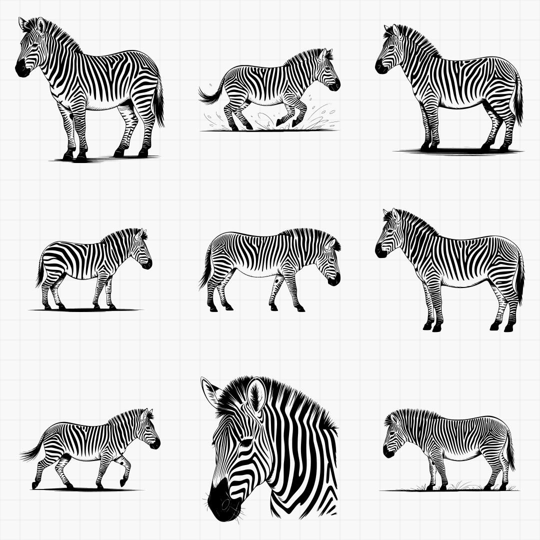 Zebra Svg Bundle - Thumbnail 2
