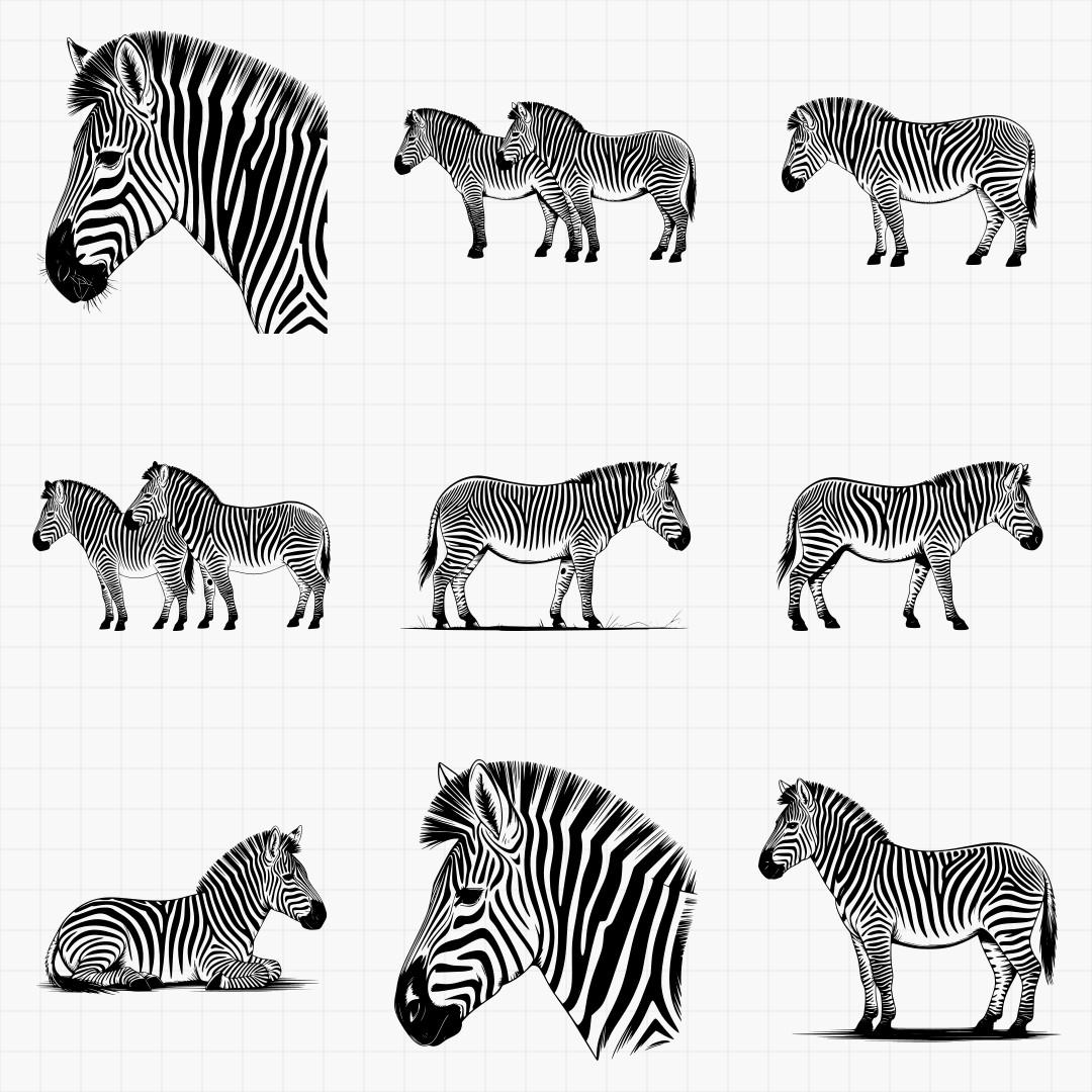 Zebra Svg Bundle - Thumbnail 3