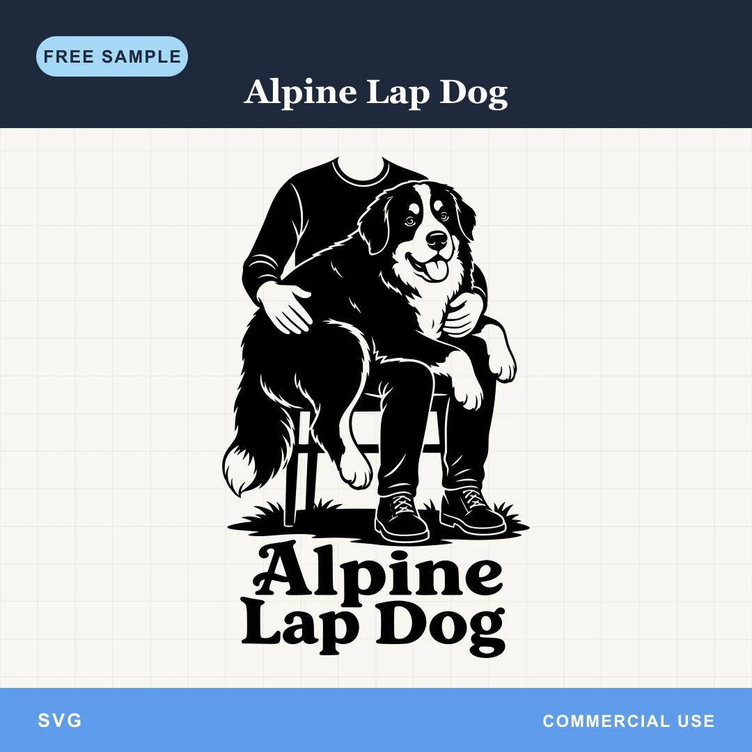 Free Alpine Lap Dog SVG