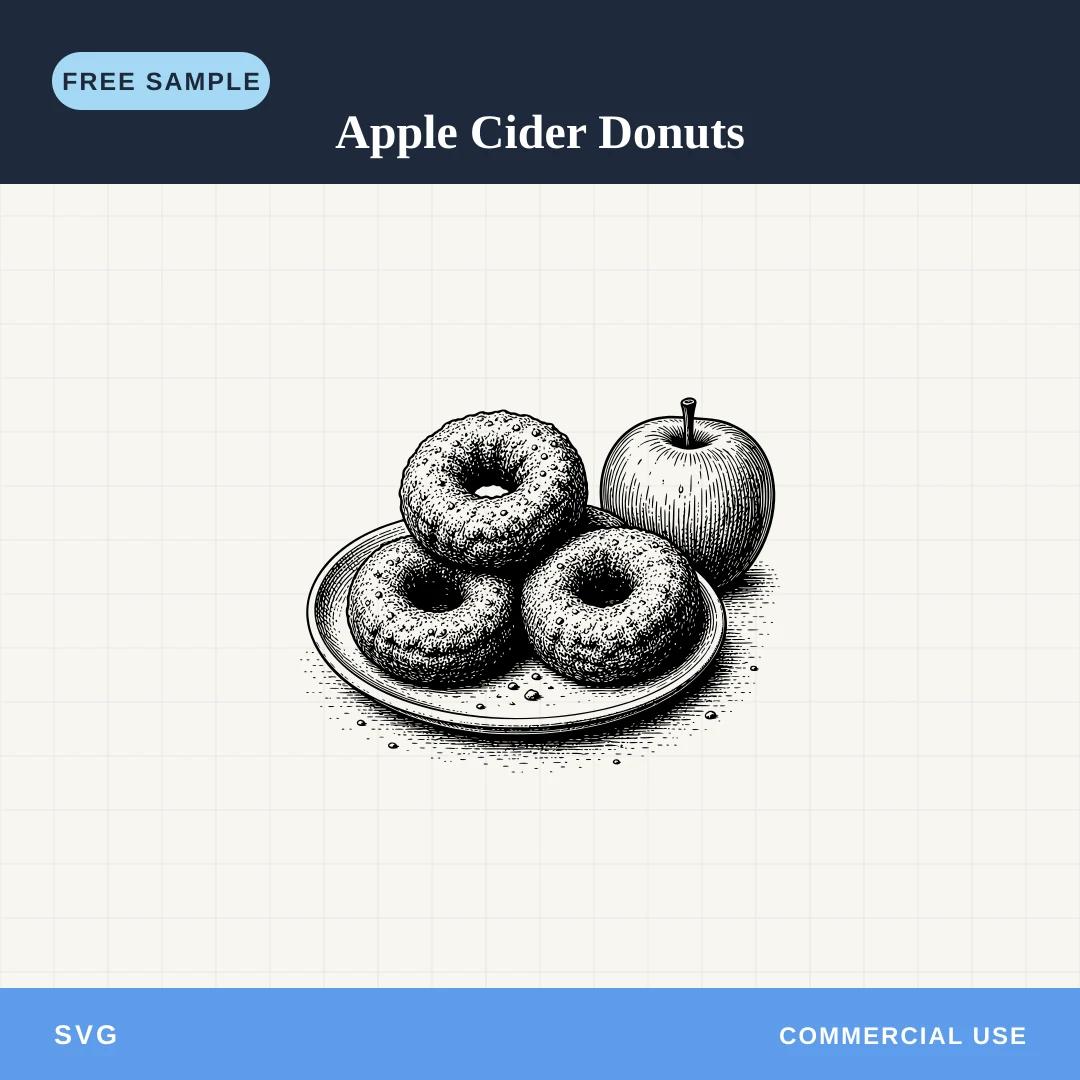 Free Apple Cider Donuts SVG