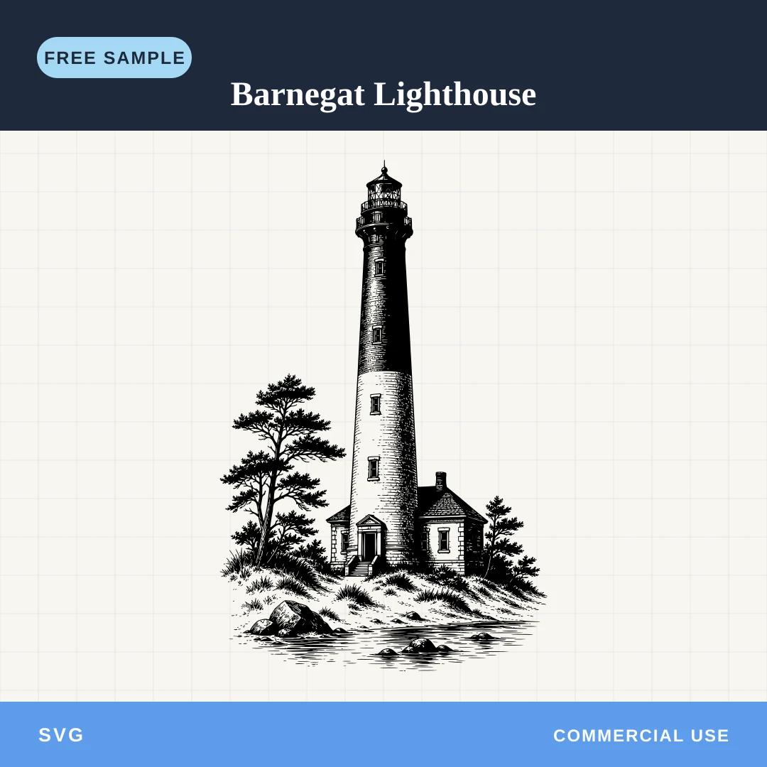 Free Barnegat Lighthouse SVG