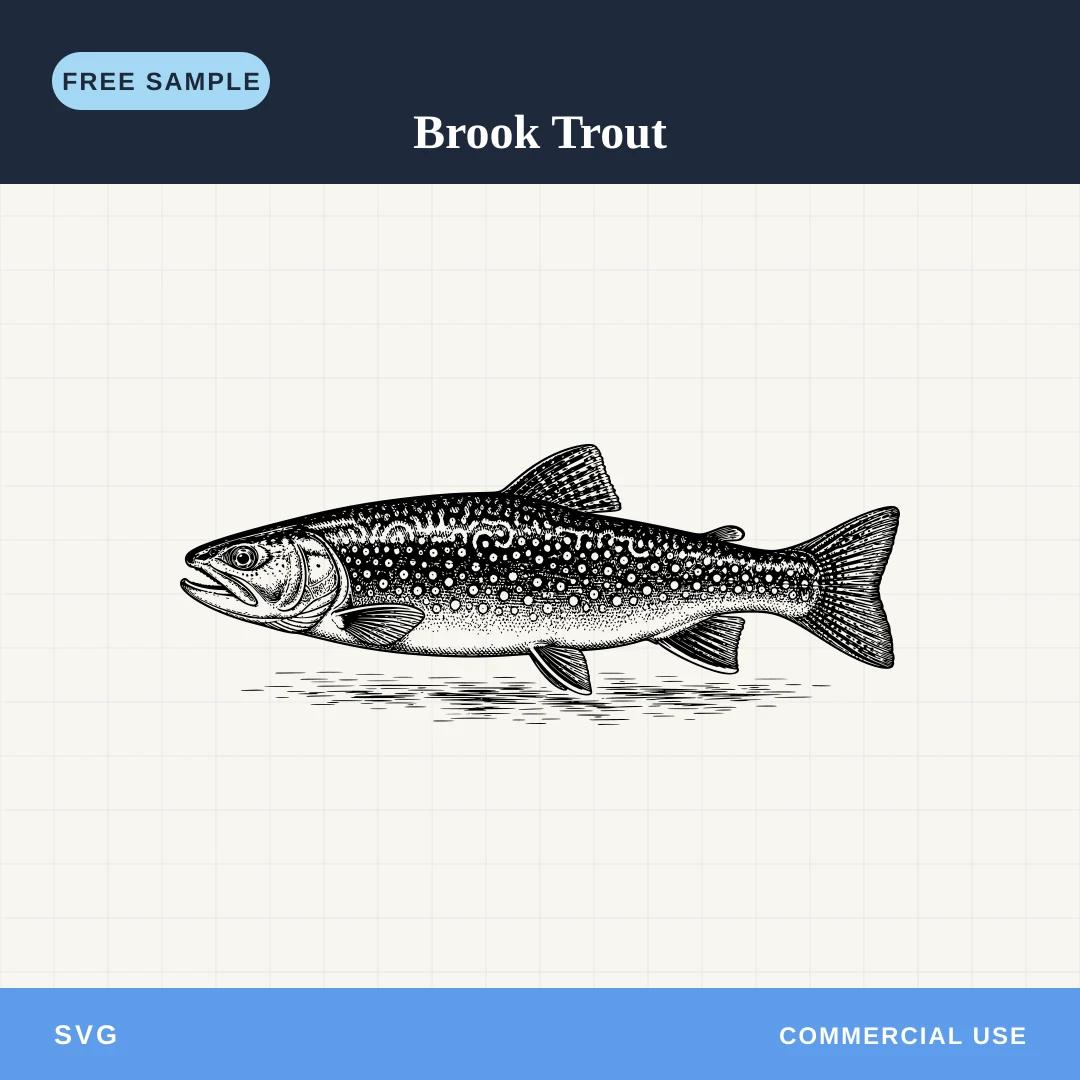 Free Brook Trout SVG