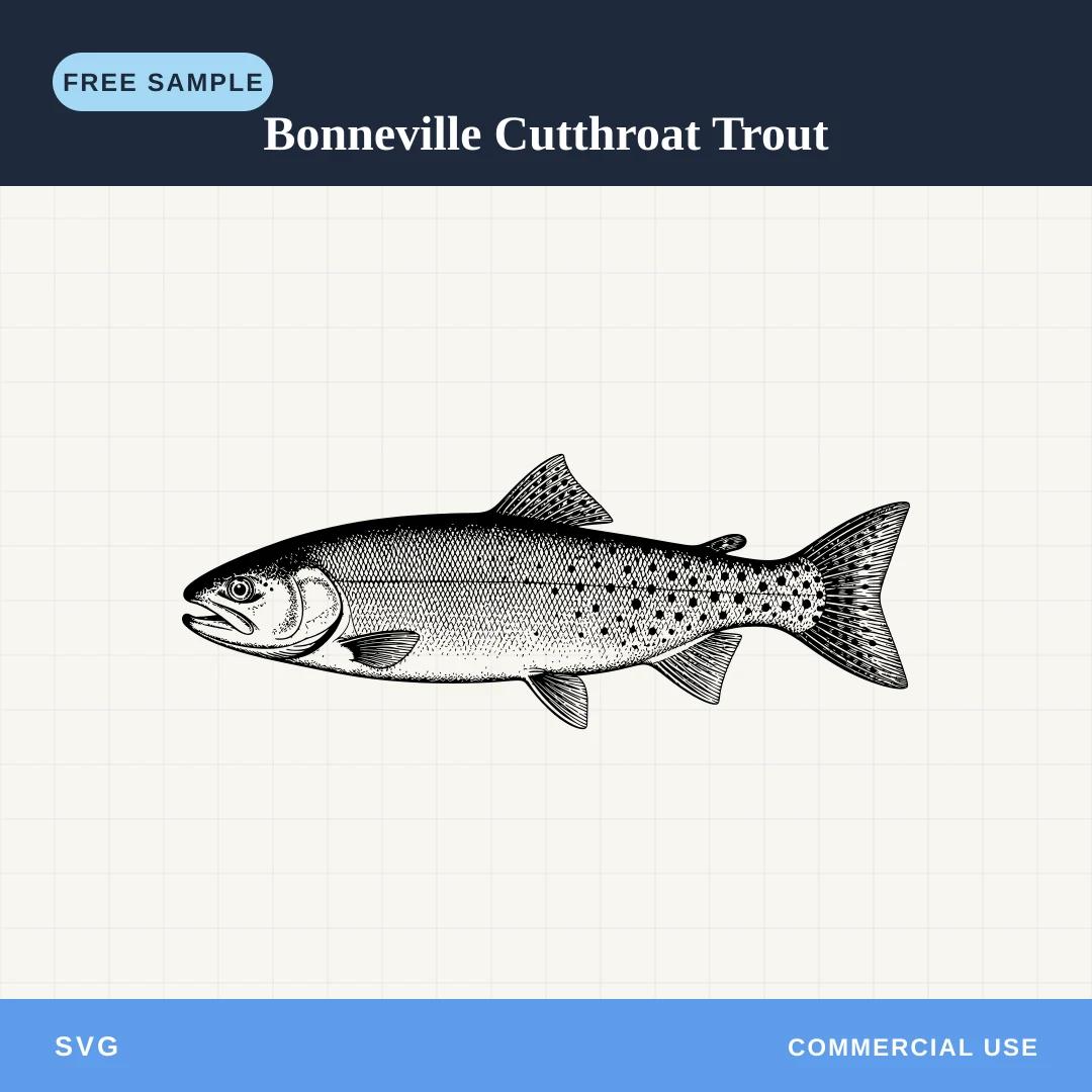 Free Bonneville Cutthroat Trout SVG