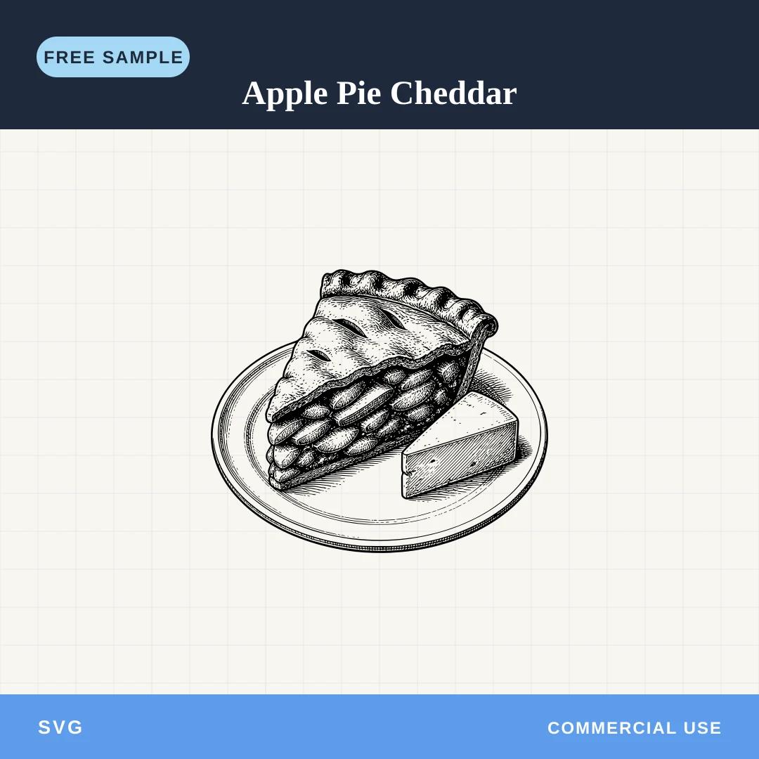 Free Apple Pie Cheddar SVG