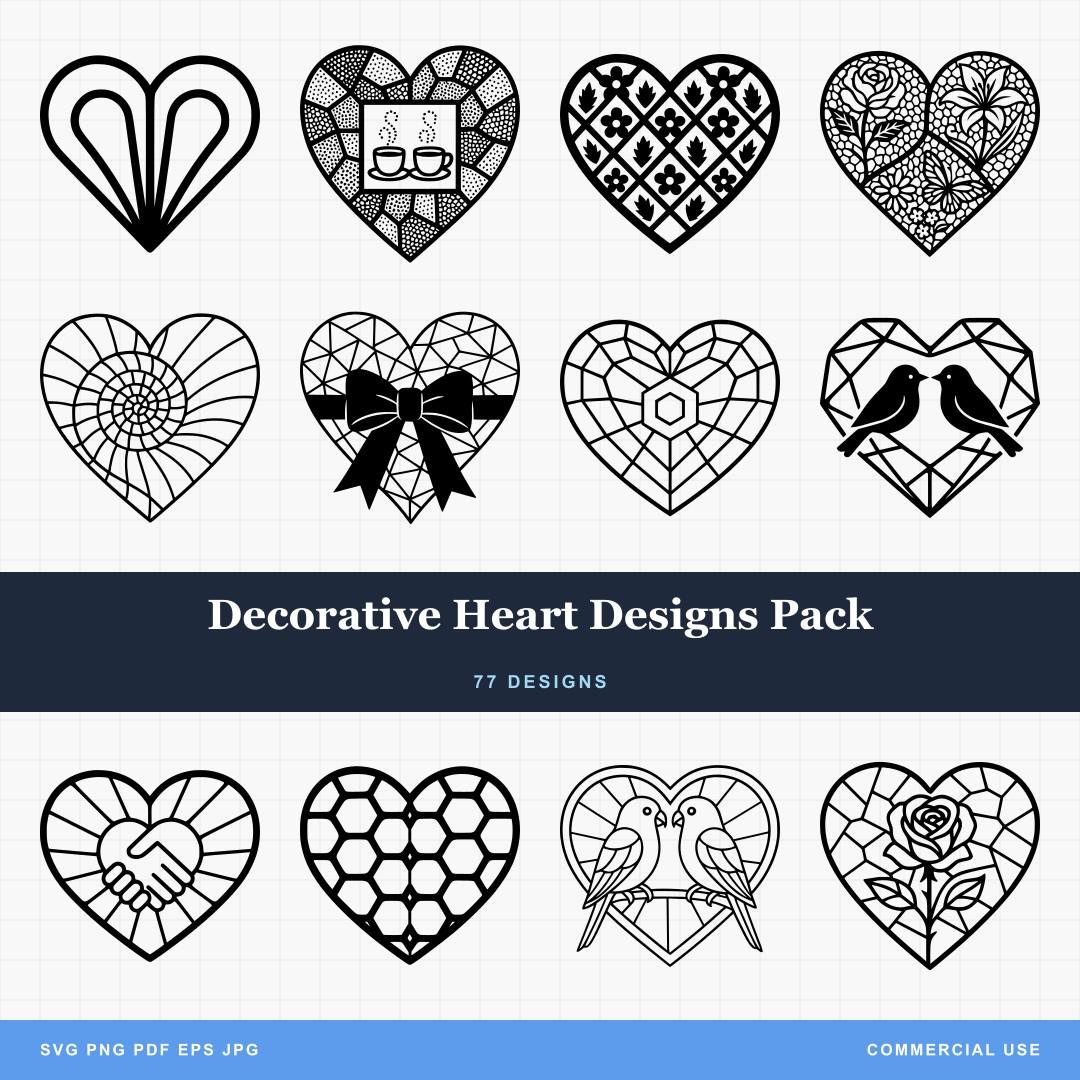 Decorative Heart Designs Pack