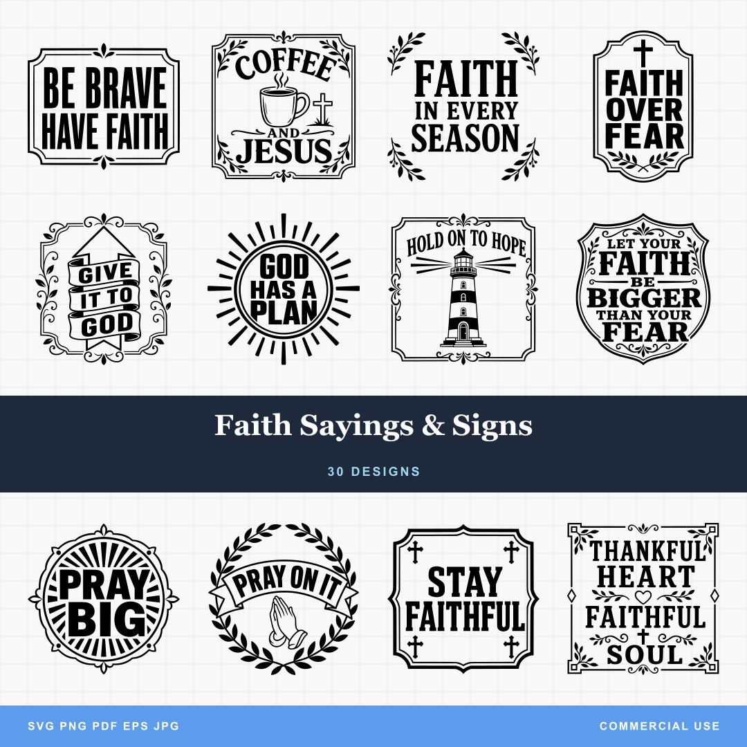 Faith Sayings & Signs