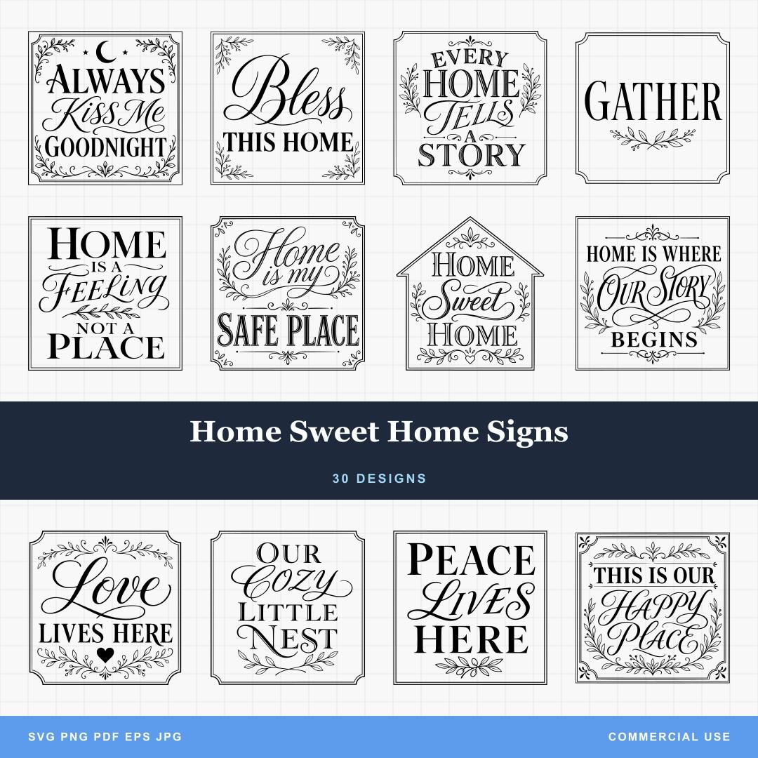 Home Sweet Home Signs
