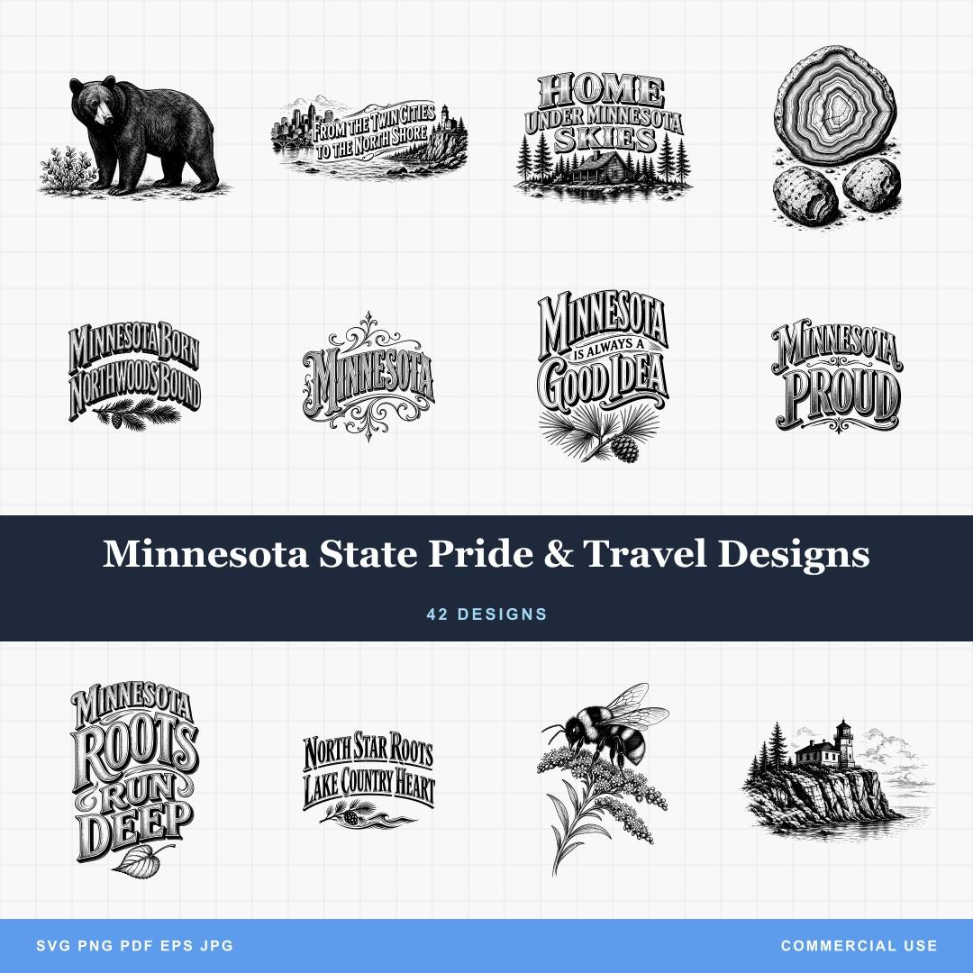 Minnesota State Pride & Travel Designs