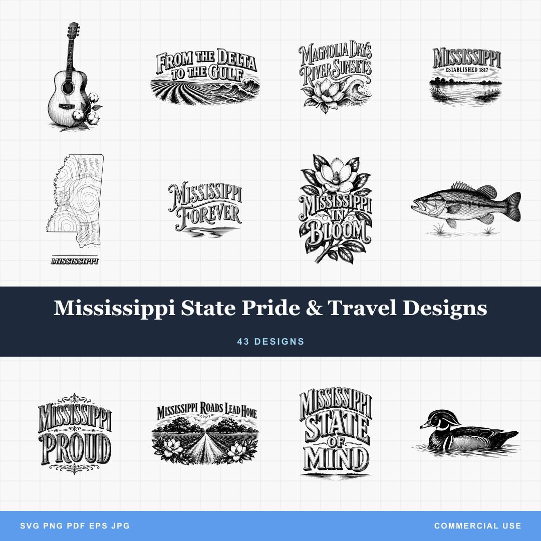 Mississippi State Pride & Travel Designs