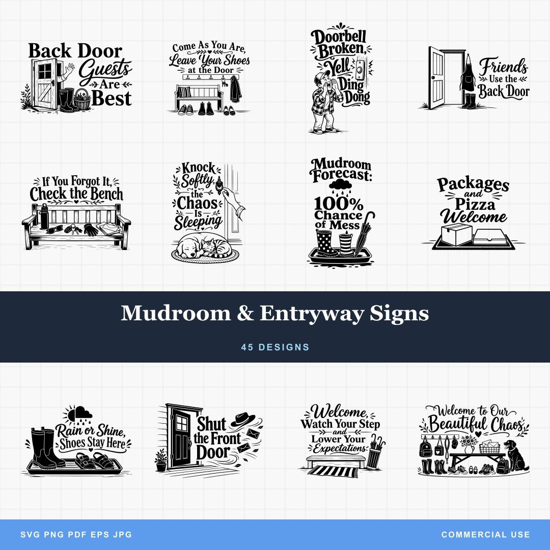 Mudroom & Entryway Signs