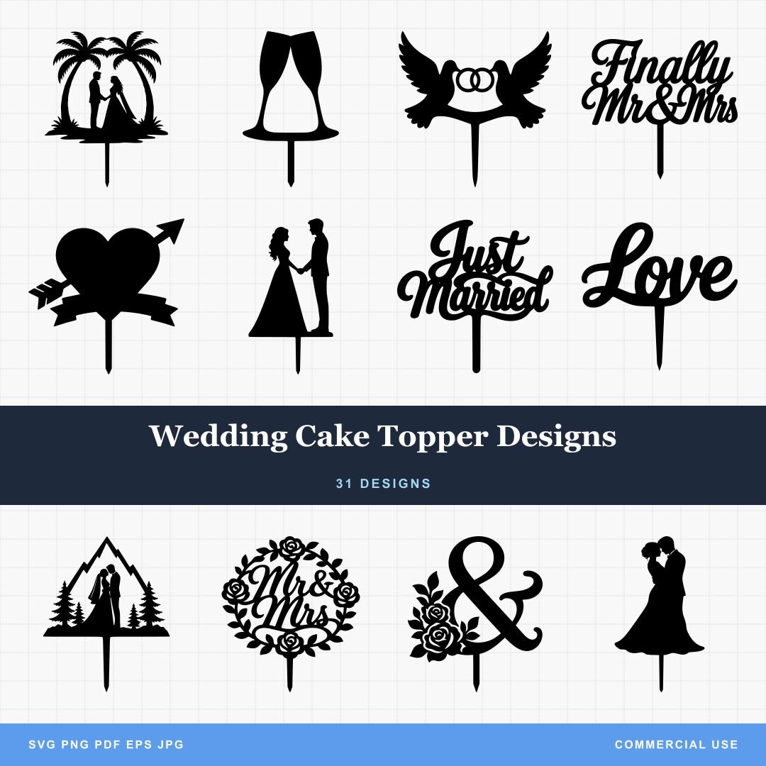 Wedding Cake Topper Designs