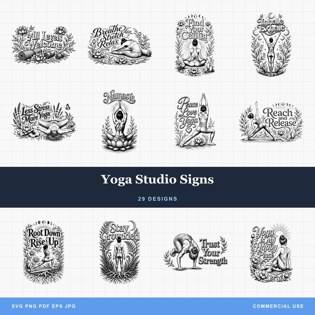 Yoga Studio Signs